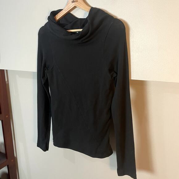 Jarbo Black Pima Cotton Classic Cowl Neck Sweater Women's EU 36 / US 4 EUC - Picture 4 of 12